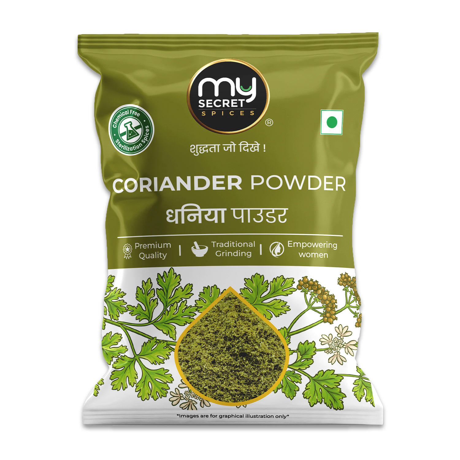 Front - Coriander Powder