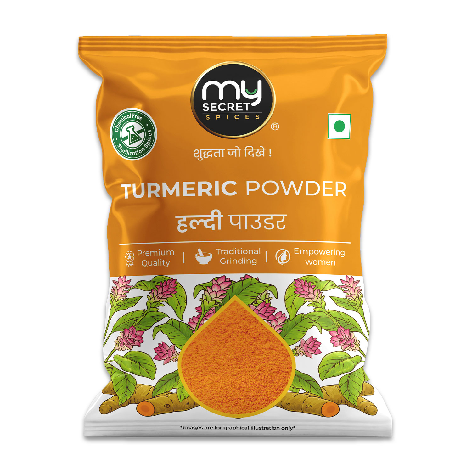 Front - Turmeric Powder